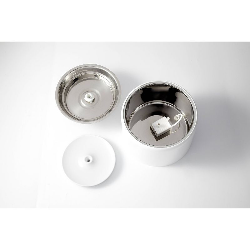 Amici Pet Marble Paw Glass Food Canister, 72oz