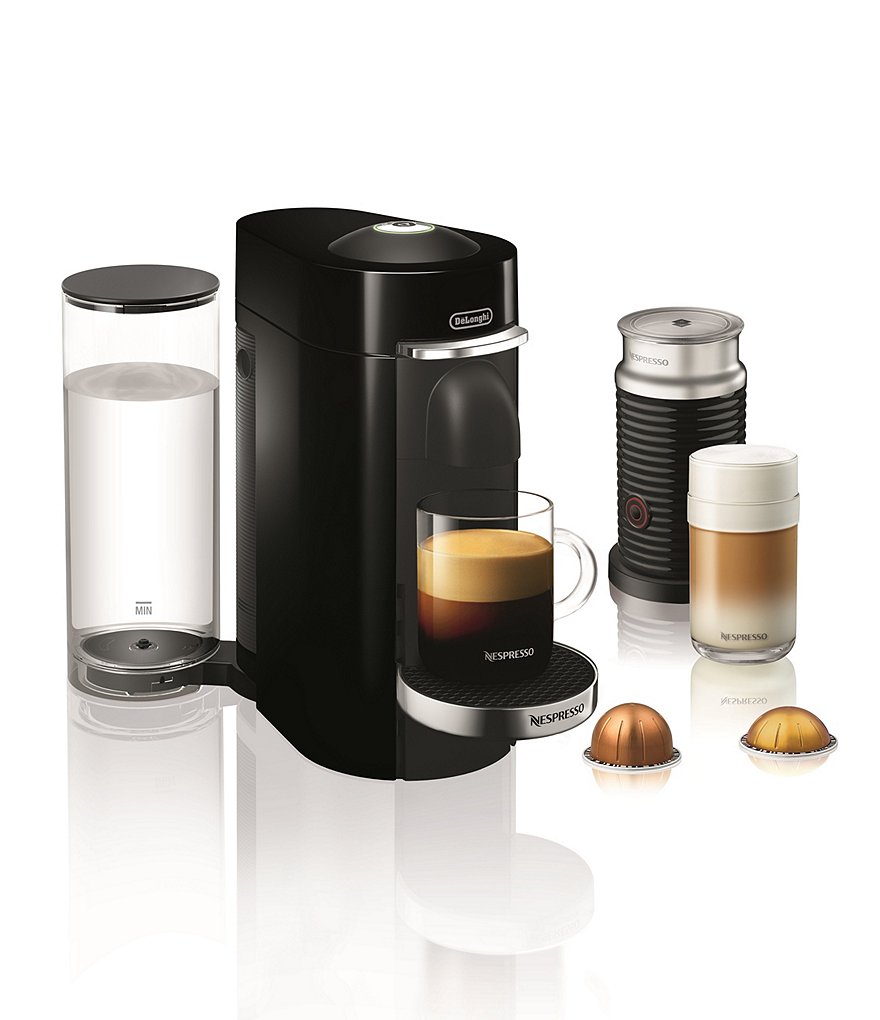 Nespresso by Delonghi Vertuo Plus Deluxe Coffee & Espresso Maker with Aerocinno