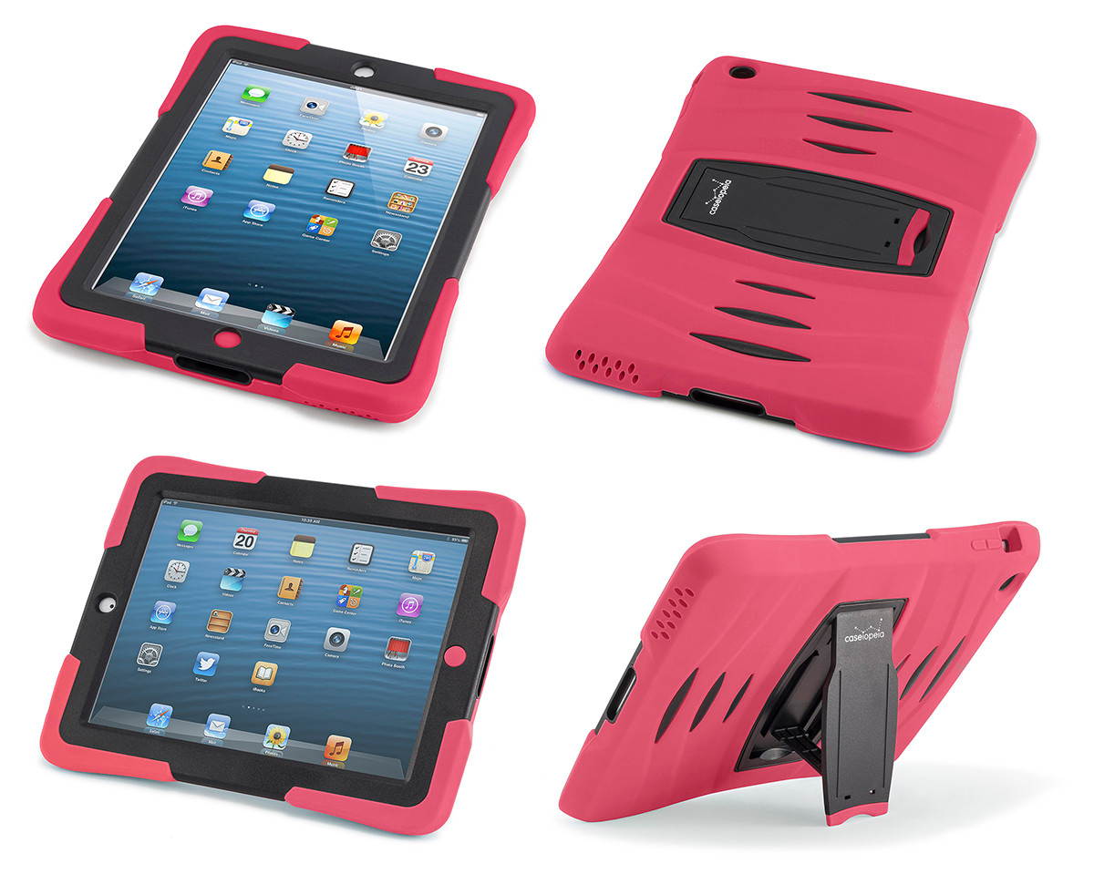 Caseiopeia Keepsafe Kick Rugged Heavy Duty iPad 2/3/4 Case with Kickstand and Screen Protector Designed for Kids and Schools