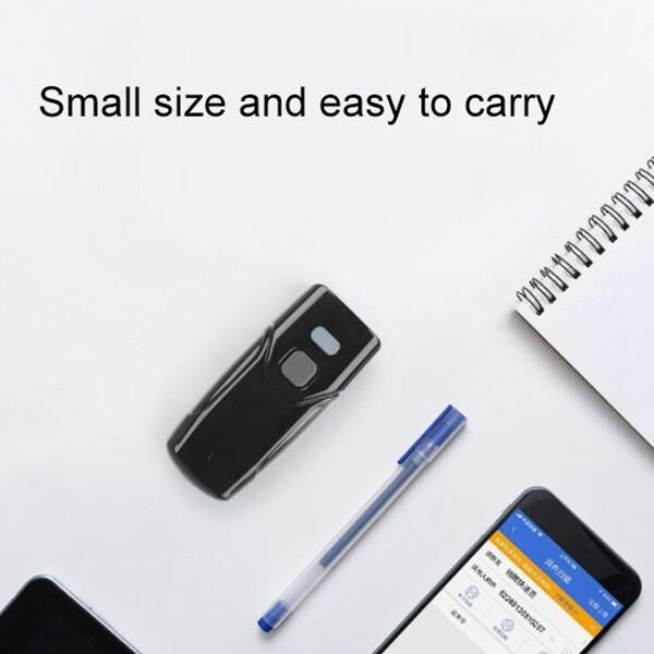 Portable One QR Code Bluetooth Wireless Scanning Handheld Barcode Scanner Red Light CCD Barcode Scanner