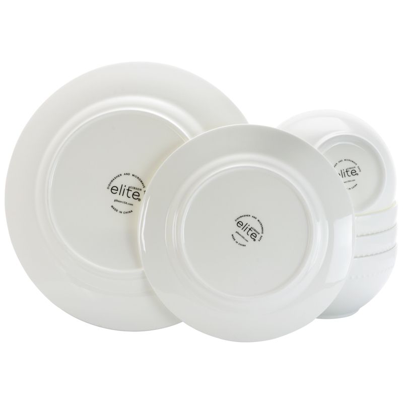 Vremi 16 Piece Multicolor Porcelain Dinnerware Set with 4 Dinner Plates, 4 Dessert Plates, 4 Salad/Soup Bowls, & 4 Coffee/Tea Mugs