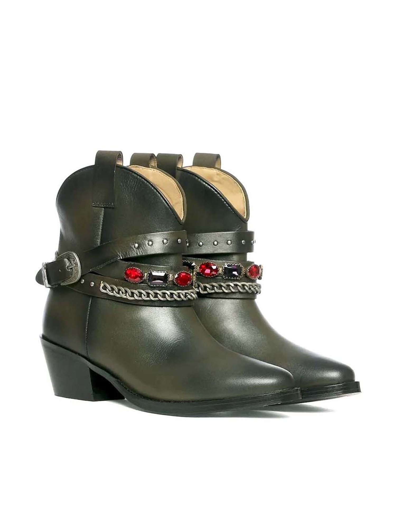 Saint G Women's Louanne Olive Booties