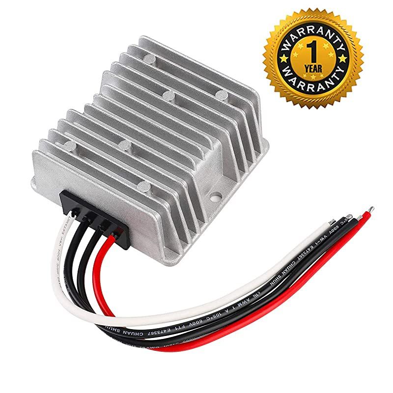 Voltage Reducer 24V Step Down to 12V 20A 240W Voltage Regulator Power Converter Waterproof Module Transformer for Golf Cart Club Car