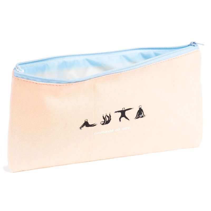 Namaste All Day Sloth Pencil Pouch Pink - Room Essentials™