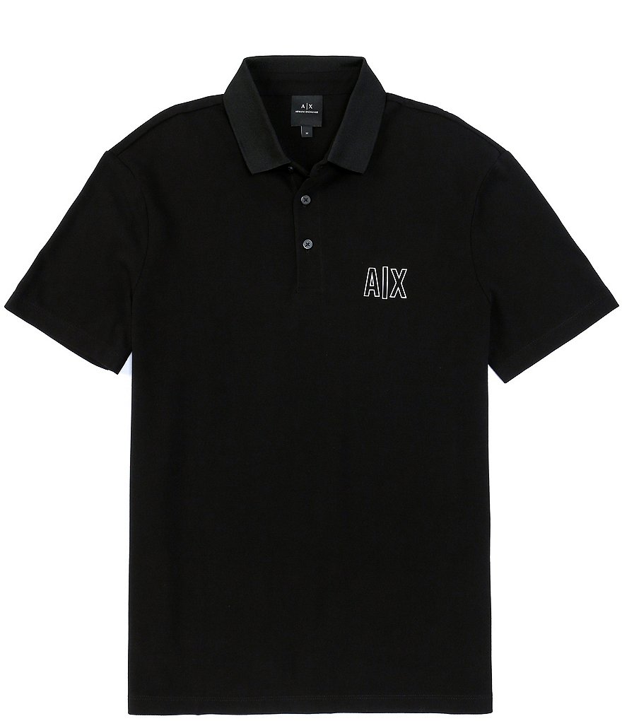 Armani Exchange Chest Logo Short-Sleeve Polo Shirt