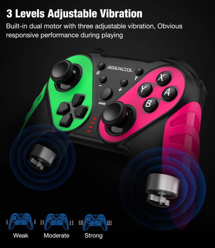 BEBONCOOL Wireless Nintendo Switch Controller, Switch Controller Compatible with Switch/Switch Lite, Extra Joypad for Switch Pro Controller