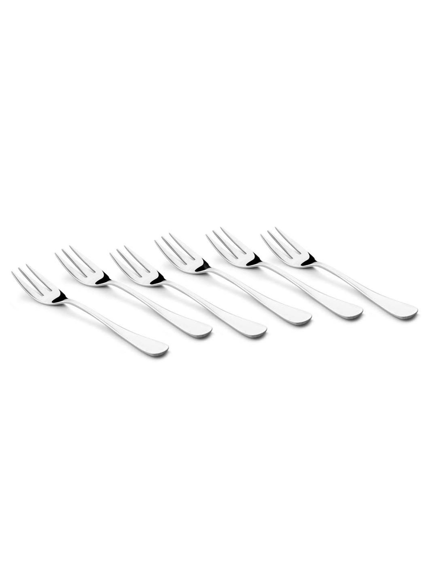 FnS Creta Silver Stainless Steel Dinner Fork - Set of 12