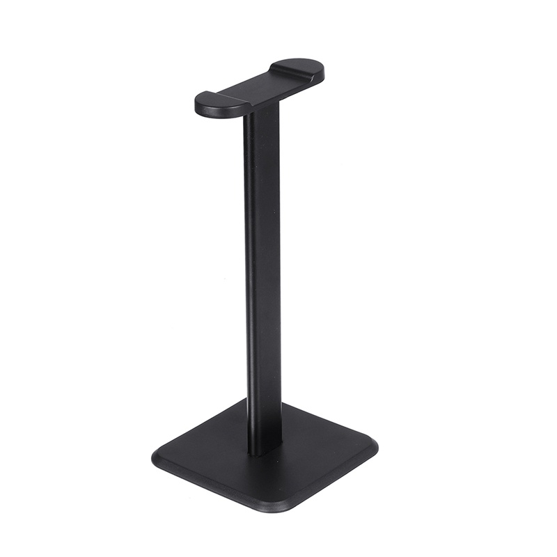 Aluminum Alloy Headphone Stand Headset Earphone Hanger Holder Desk Display Holder Rack for Gamers Gaming Universal Headset Stand-Black