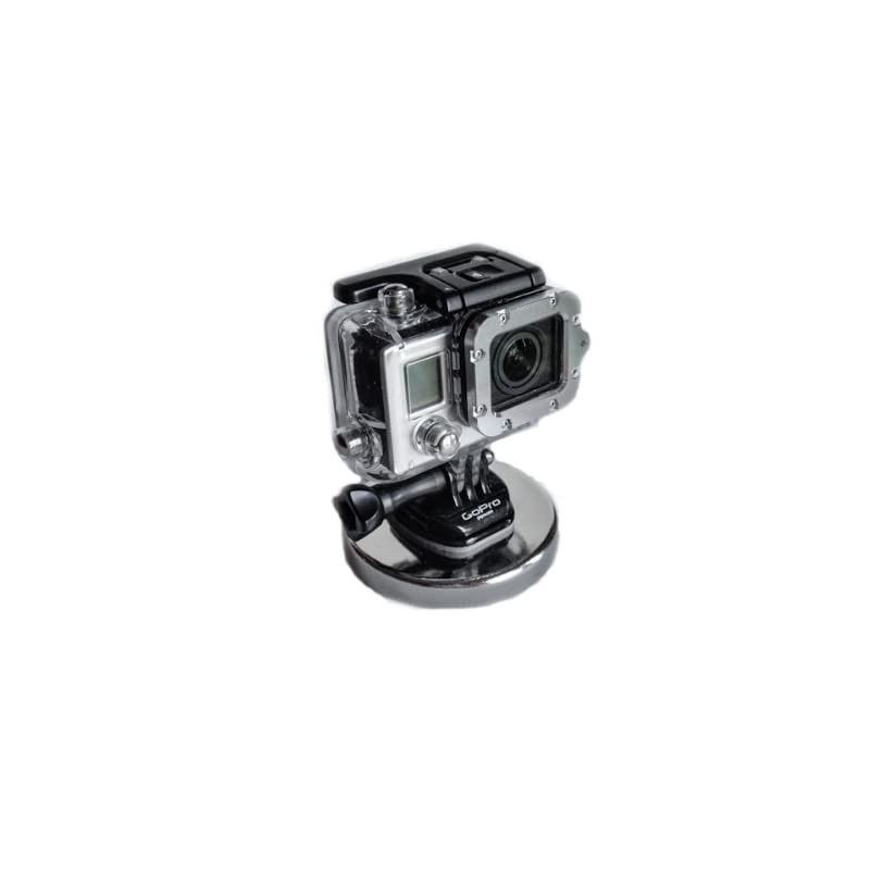 Magnetic Mount and Steel Safety Cable Compatible with All GoPro Cameras 100+ mph Speed