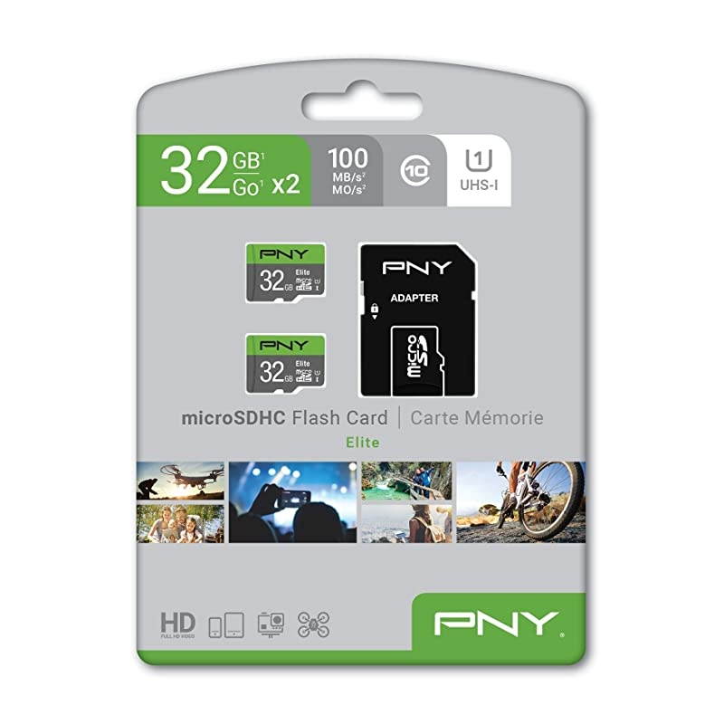 32GB 2Pack Elite microSD Card PSDU32X2U185ELGE