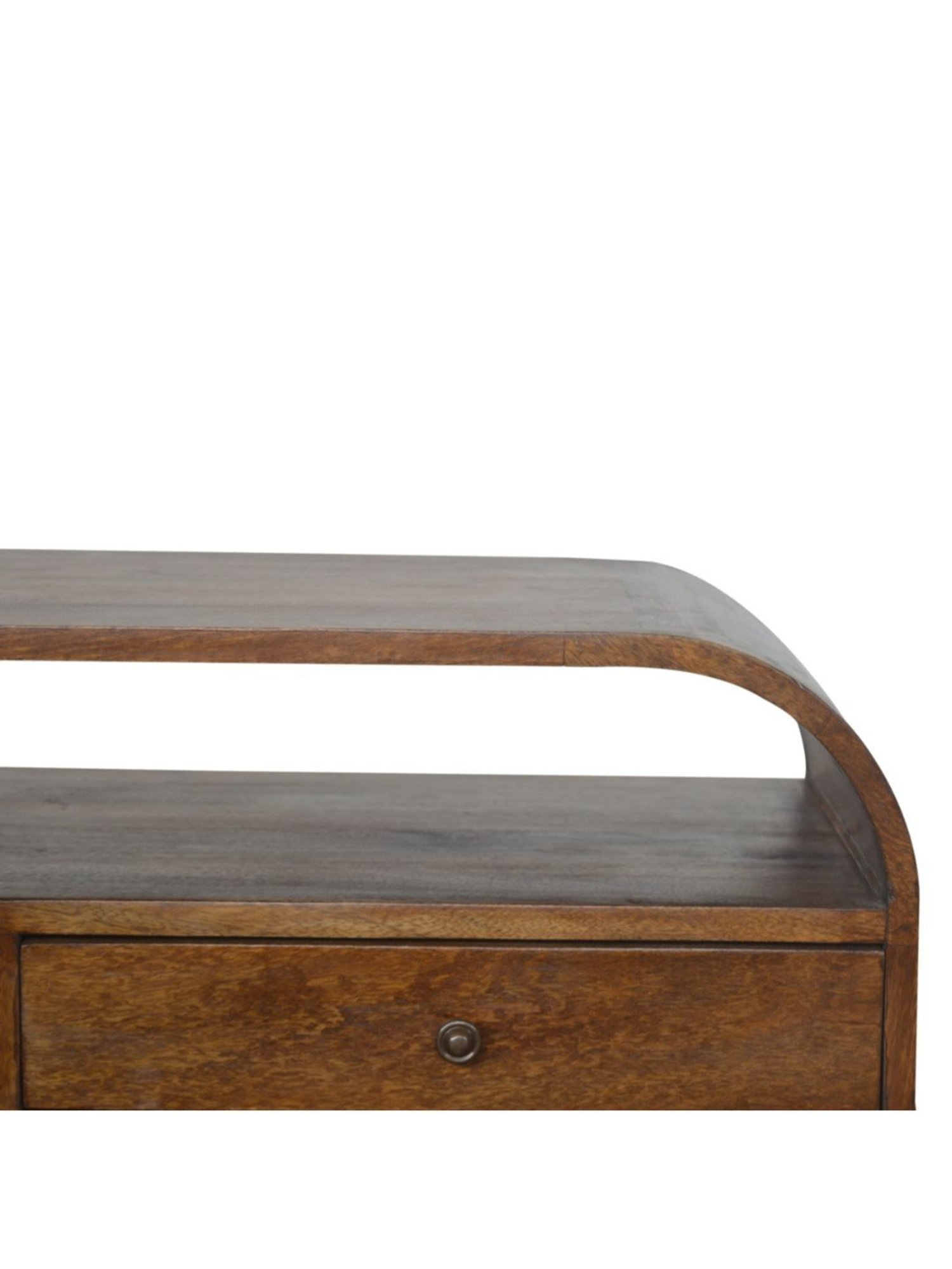 Artisan Furniture Brown Chestnut Curved Edge Media Unit with 2 Drawers