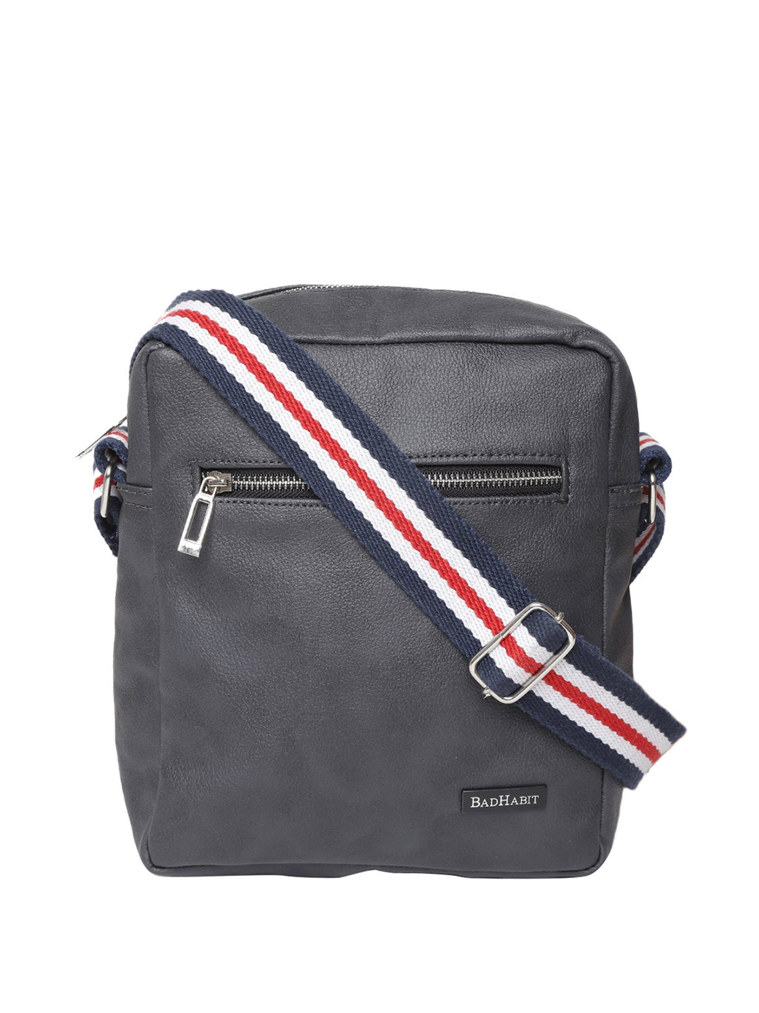 Bad Habit Navy Solid Medium Laptop Cross Body Bag