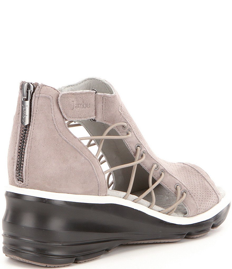 Jambu Naomi Suede Wedge Sandals