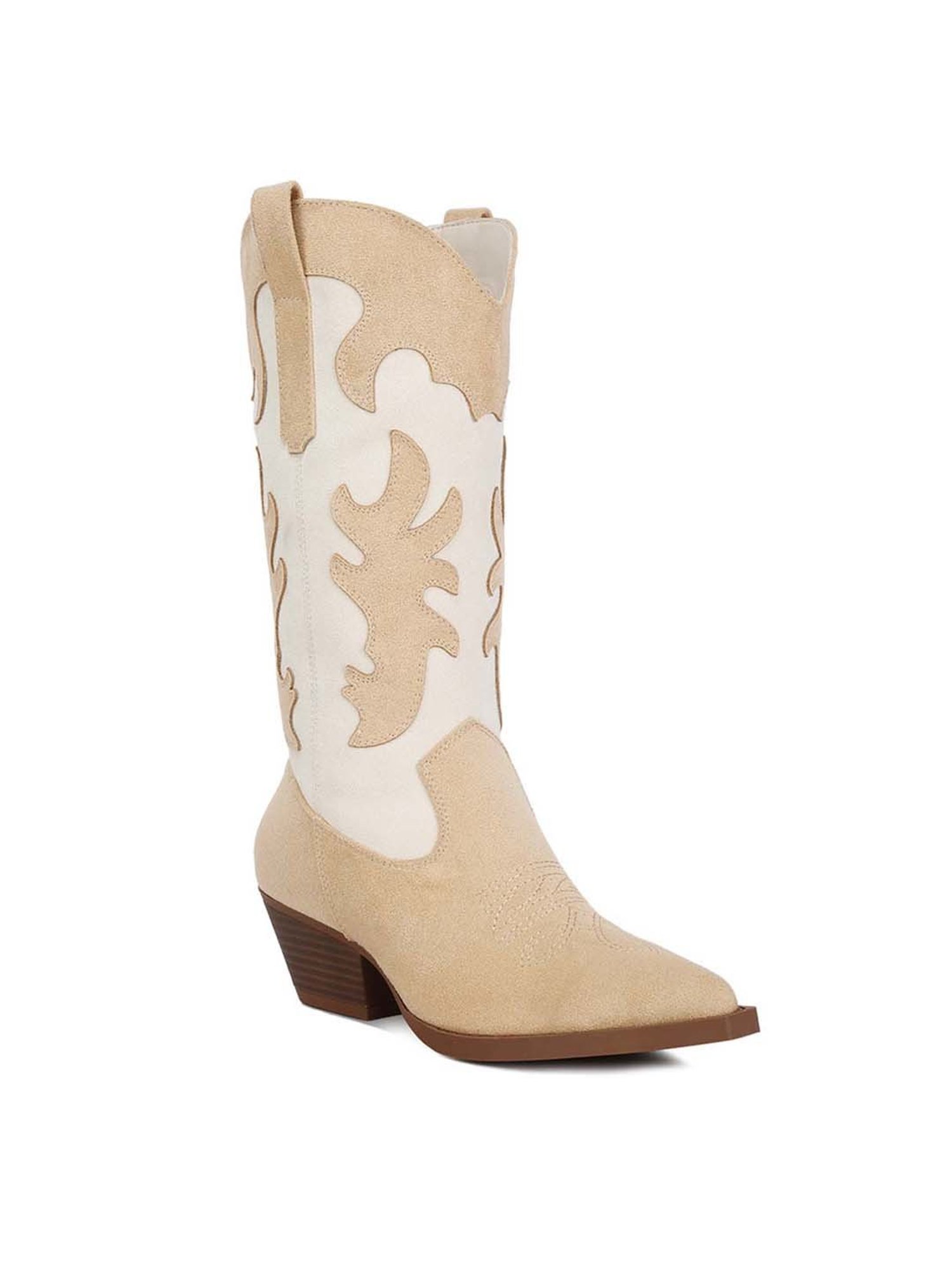 London Rag Women's Beige Cowboy Boots