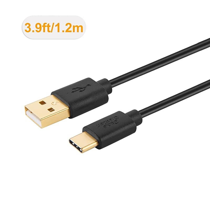 Short USB to USB C Cable,  USB A to USB C 3A Fast Charge, Compatible with MacBook (Pro), Galaxy S20/S10/S9, Pixel 4 XL, GoPro Hero 7 6 5, 15cm /0.5ft Black