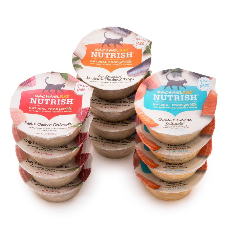 Rachael Ray Nutrish Grain Free Wet Cat Food Surf'n Turf - 2.8oz/12ct Variety Pack
