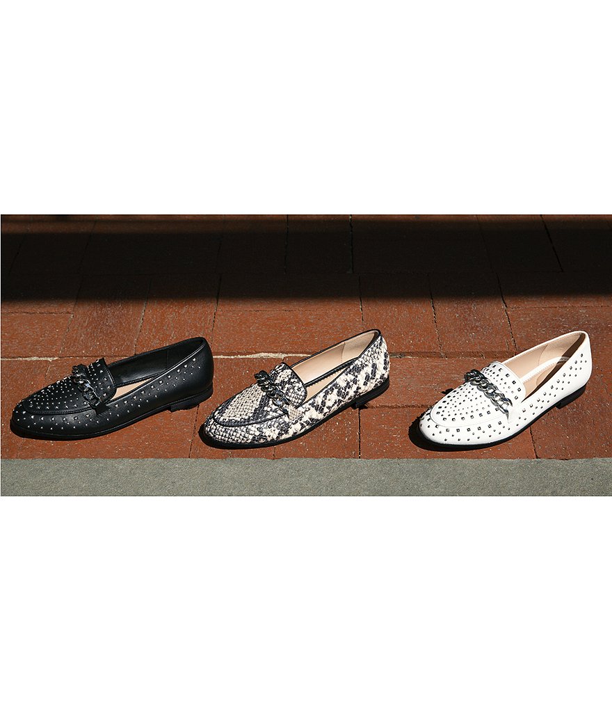 BCBGeneration Zelina Studded Leather Loafers