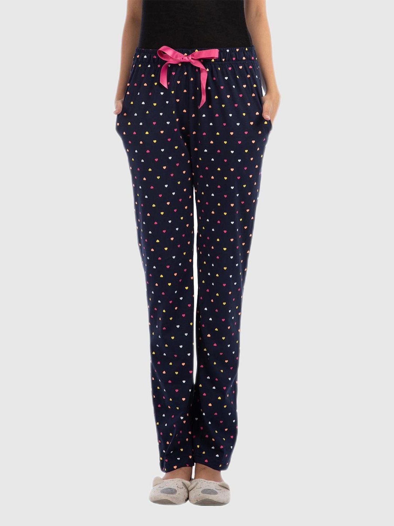 Nite Flite Blue Heart Print Track Pants