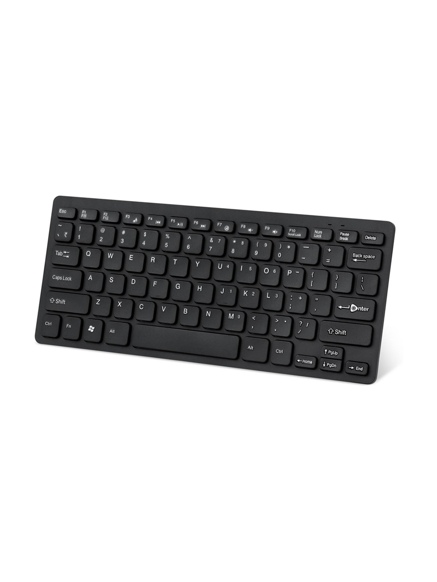 Enter Typist Mini Wired Keyboard + Eternal Wired Optical Mouse Combo Set (Black)