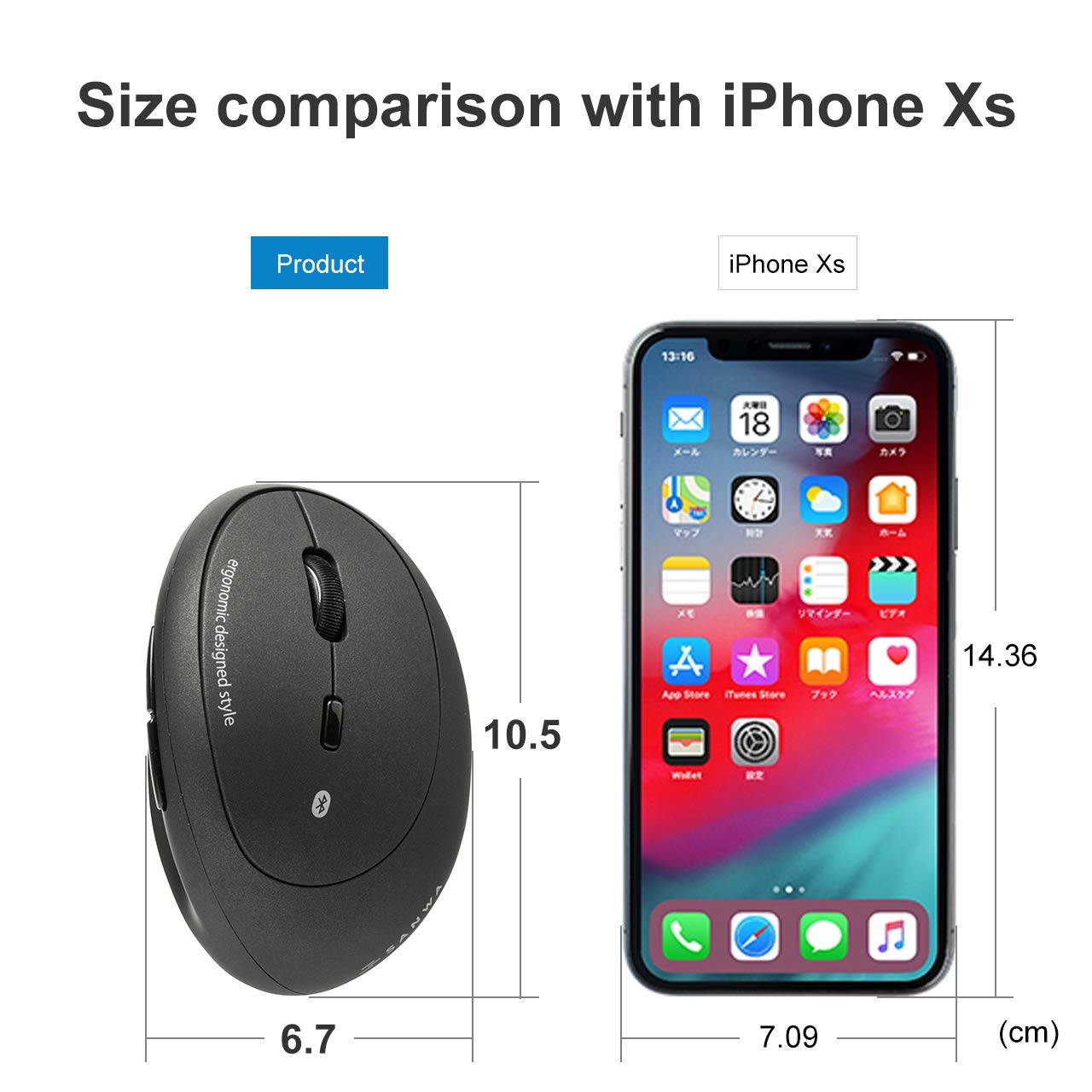 Wired Ergonomic Mouse, Optical Vertical Mice, for Small Hands, Reduce Wrist Strain, (1000/1600 Adjustable DPI, 6 Buttons) Compatible with MacBook, Laptop, Desktop, Windows, Mac OS, GMAERG16