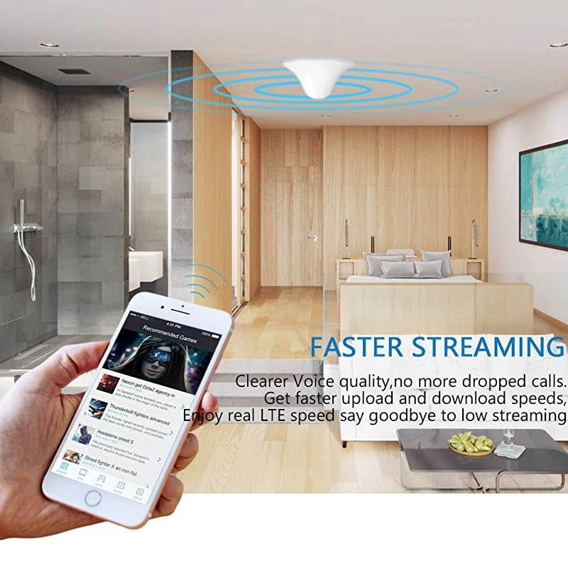 Phone Signal Booster for Home Office Supports All Carriers Verizon AT&T Sprint U.S. ular Amplify 4G LTE CDMA GSM Data Speed & Voice Quality on Band 5/12/13/17 (850/700MHz)