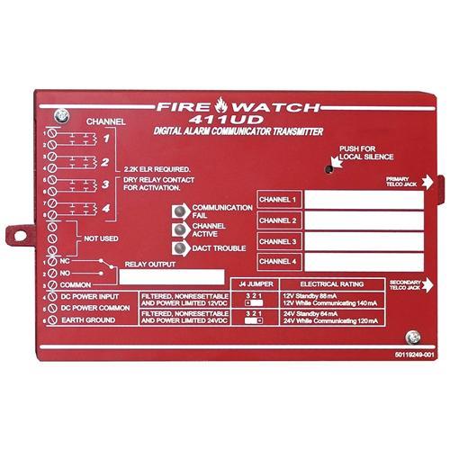411UD FIRE-LITE ALARMS-HONEYWELL-US 4 INPUT CHANNELS, FORM-C