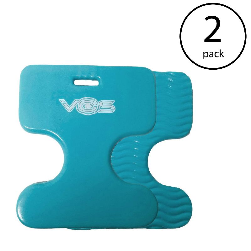 Vos Oasis Water Saddle Swimming Pool Float Lounge Seat for Adults & Kids, Made with UV Resistant Foam for Floating, Barrier Blue (2 Pack)