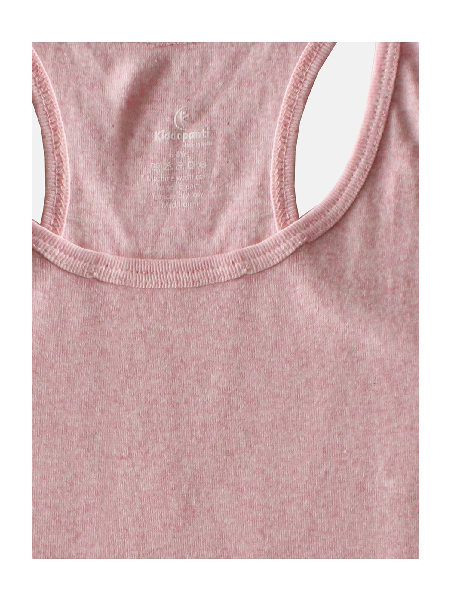 Kiddopanti Kids Black & Pink Solid Camisole (Pack Of 2)
