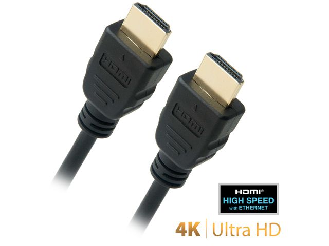 Omni Gear HDMI-2-HDMI 6 ft. Black HDMI to HDMI 2.0 Cable (4K Ultra HD) Male to Male