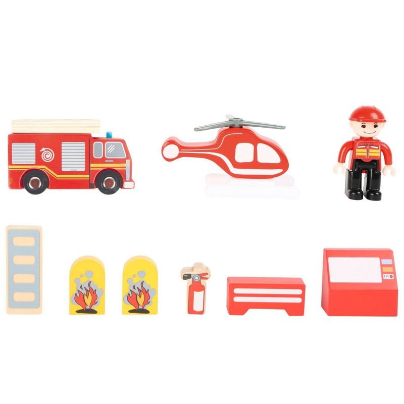 Small Foot Wooden Toys Fire Station Playset