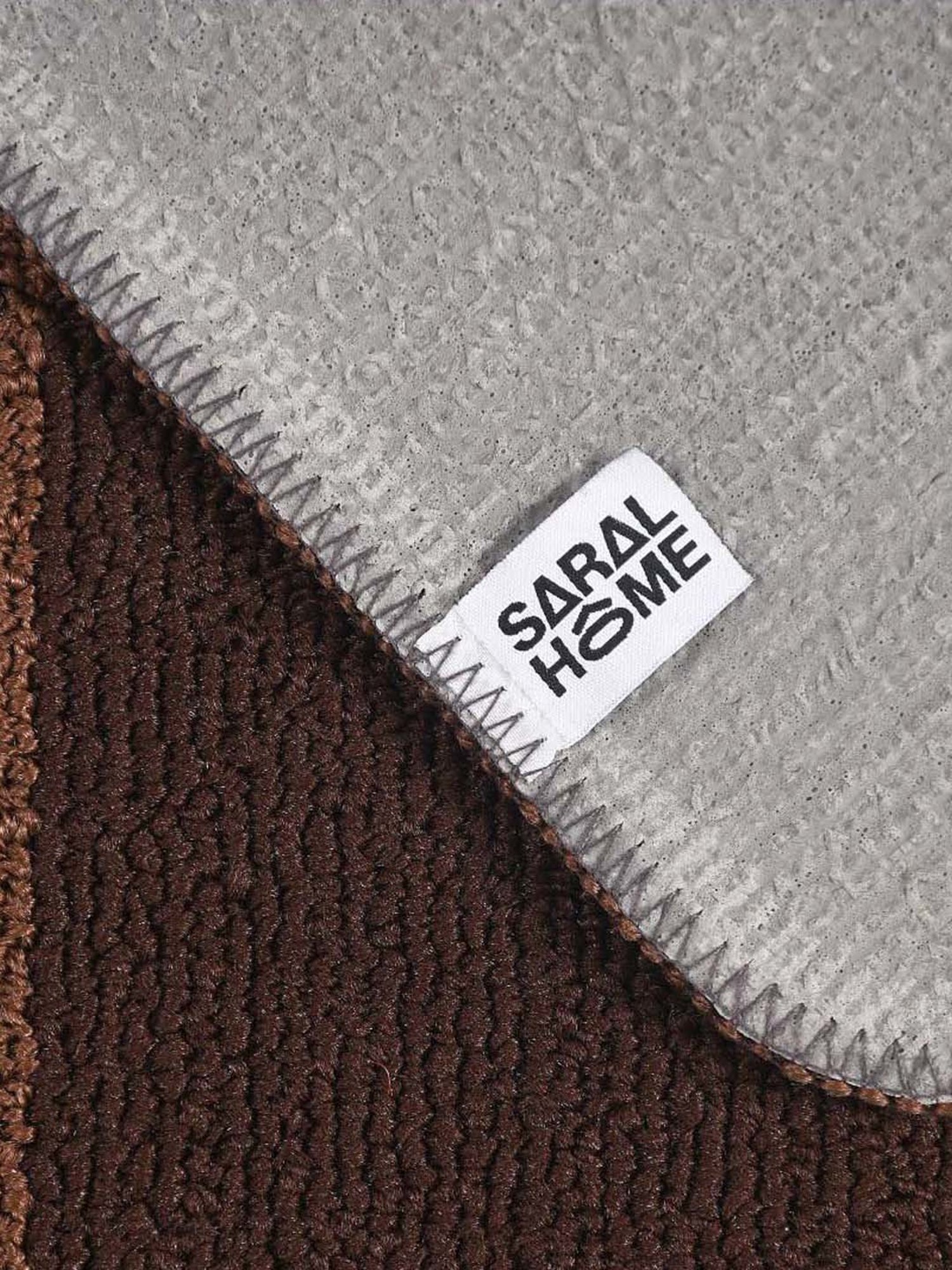 Saral Home Brown Polypropylene Medium Antiskid & Washable Power Carpet