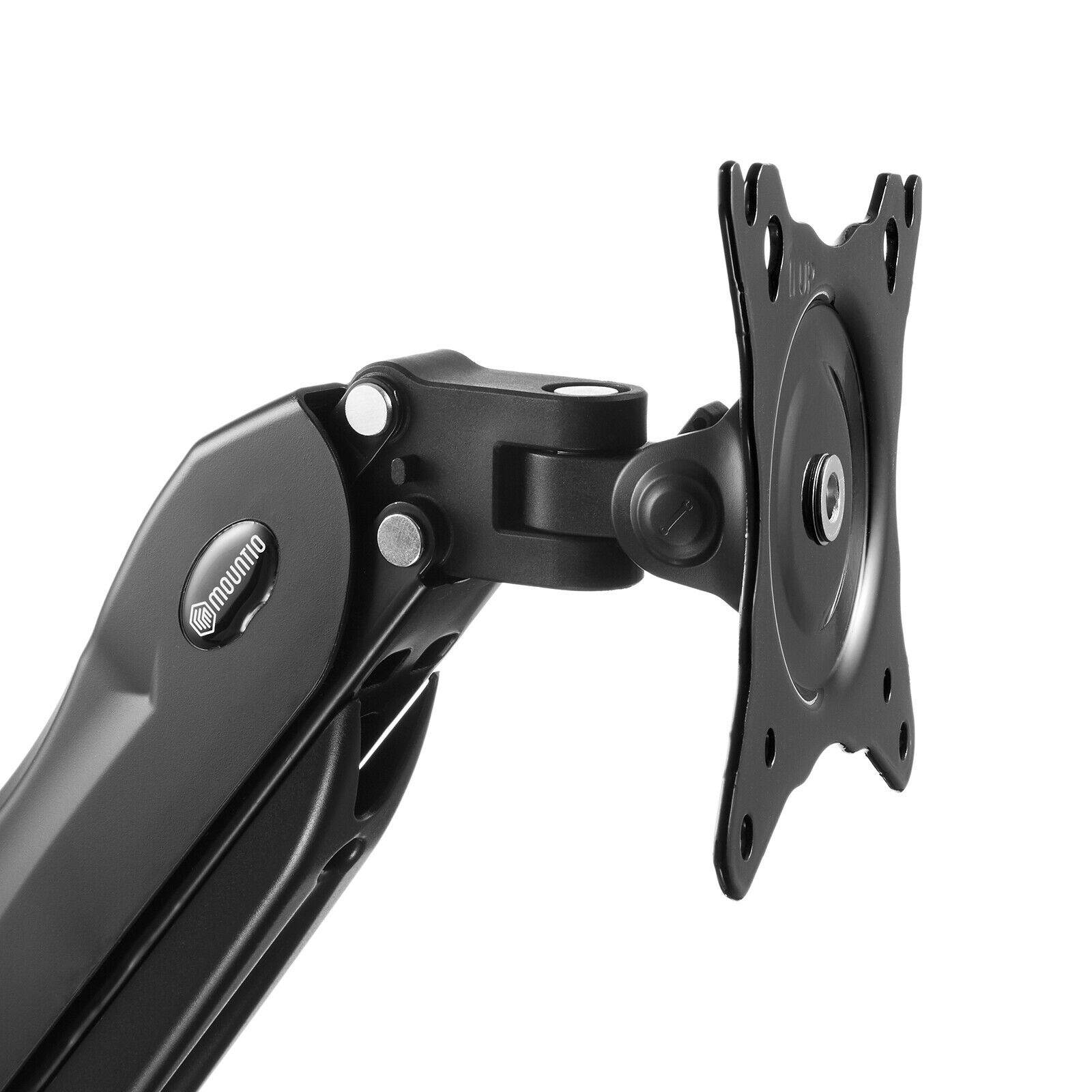 Full Motion LCD Monitor Arm Gas Spring Desk Mount for Screens up to 27"