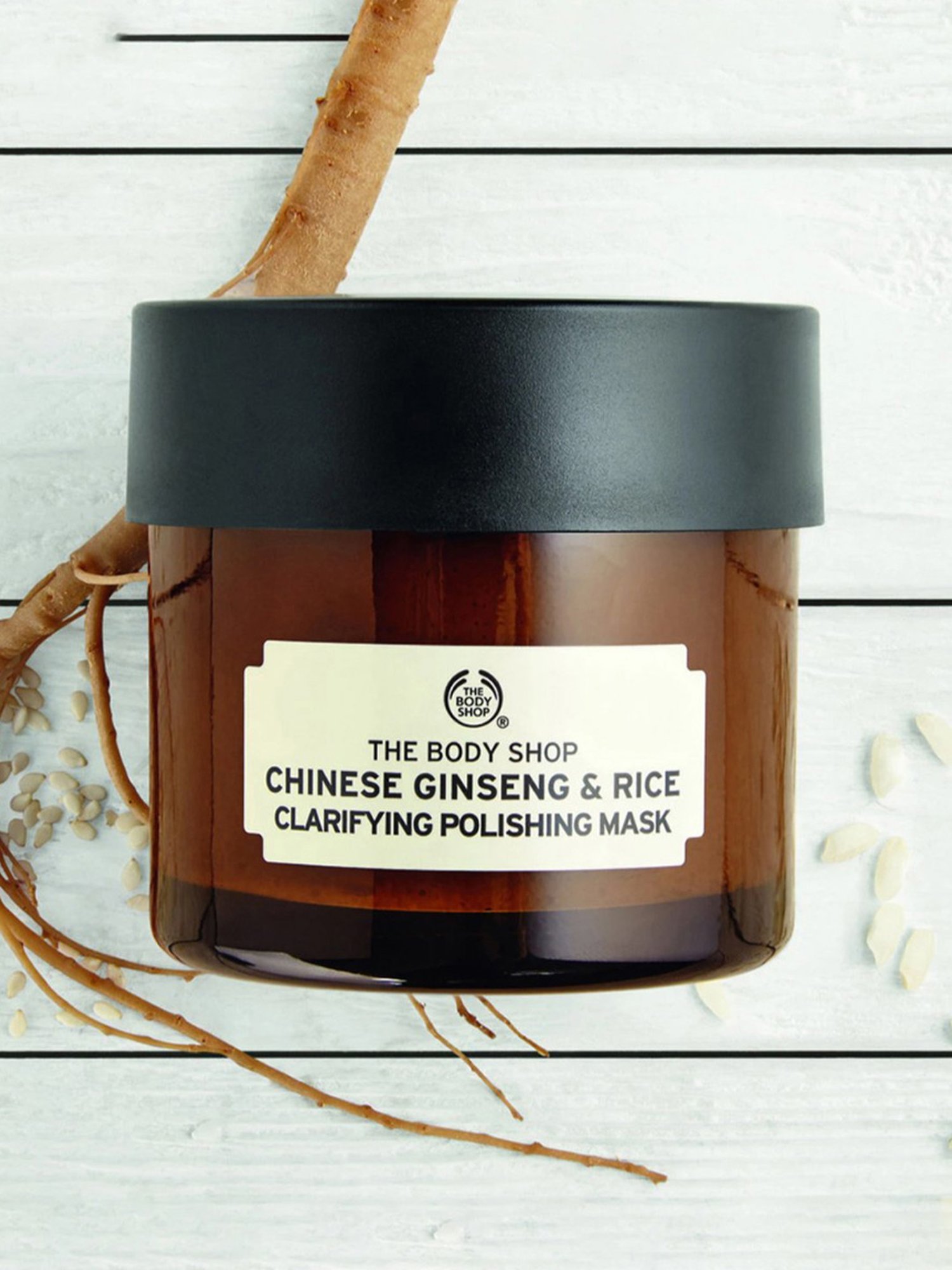 The Body Shop Chinese Ginseng & Rice Clarifying Polishing Mask - 75 ml