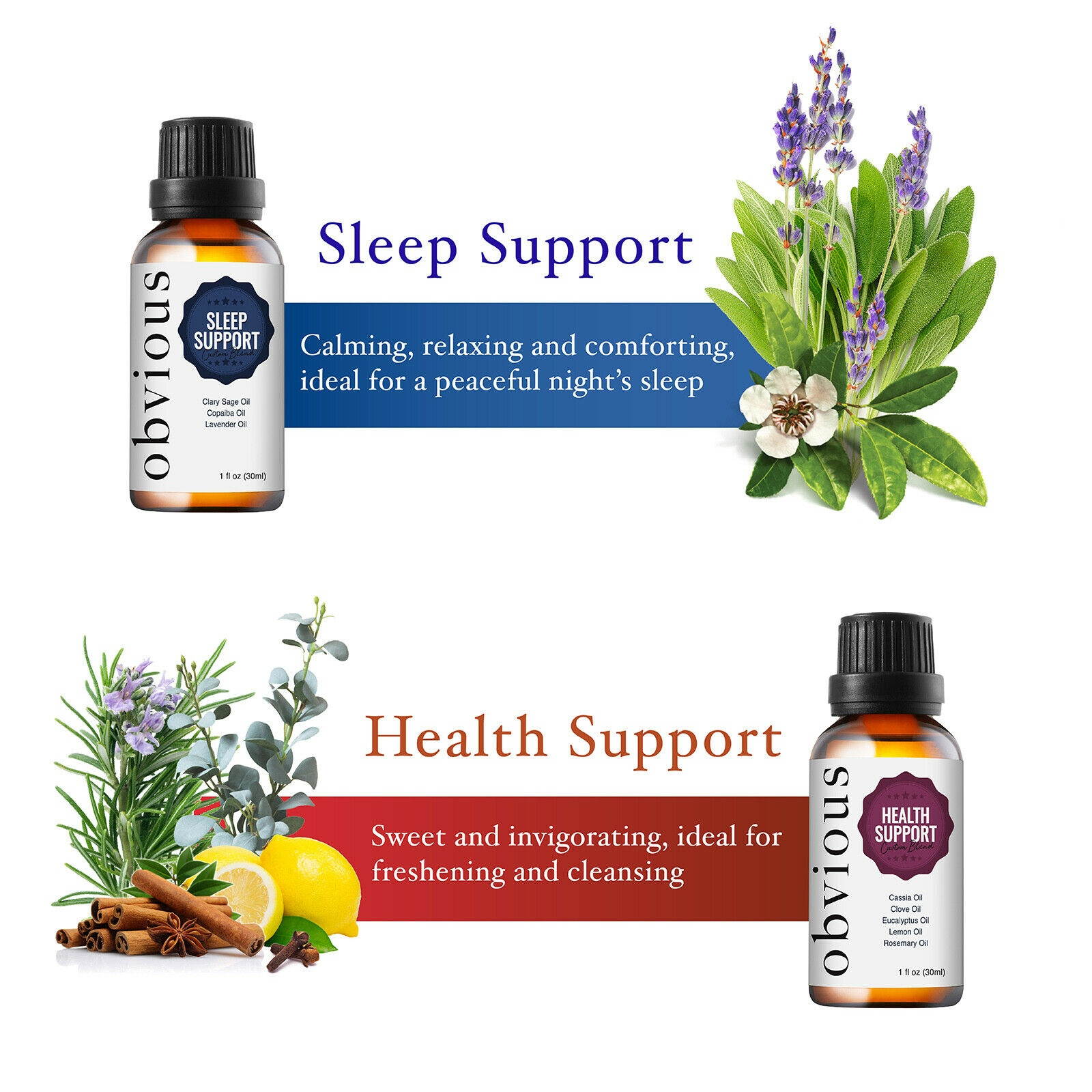 Health Support Essential Oil Blend - 1 oz. Pure Theutic w/ Glass Dropper