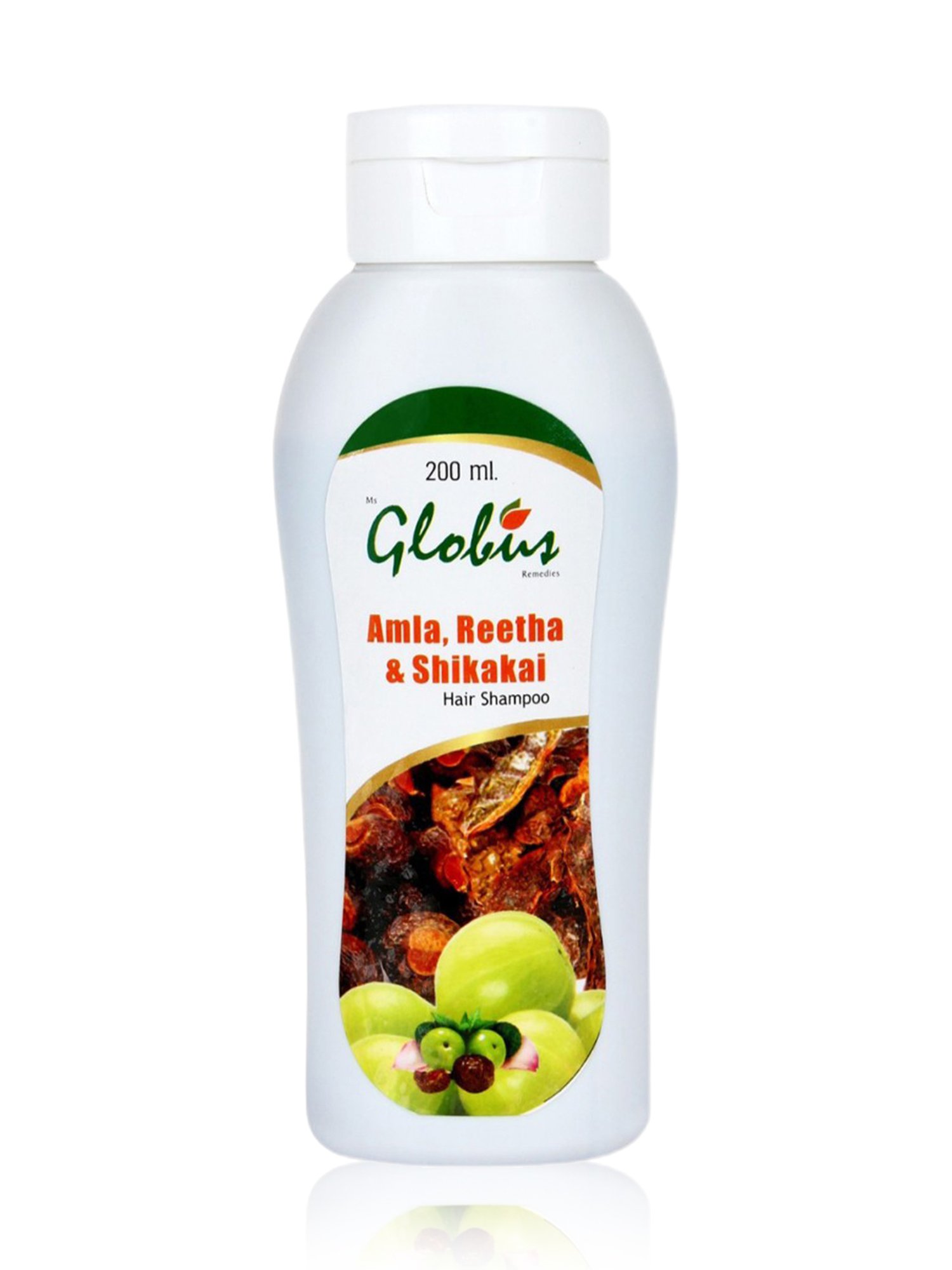 Globus Remedies Amla, Reetha & Shikakai Hair Shampoo - 200 ml