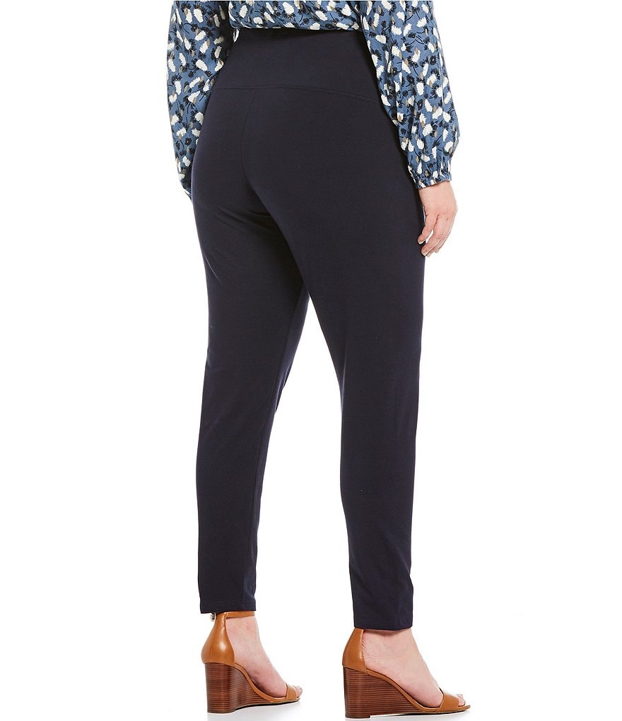 Intro Plus Size Bella Solid Double Knit Slim Her Leggings
