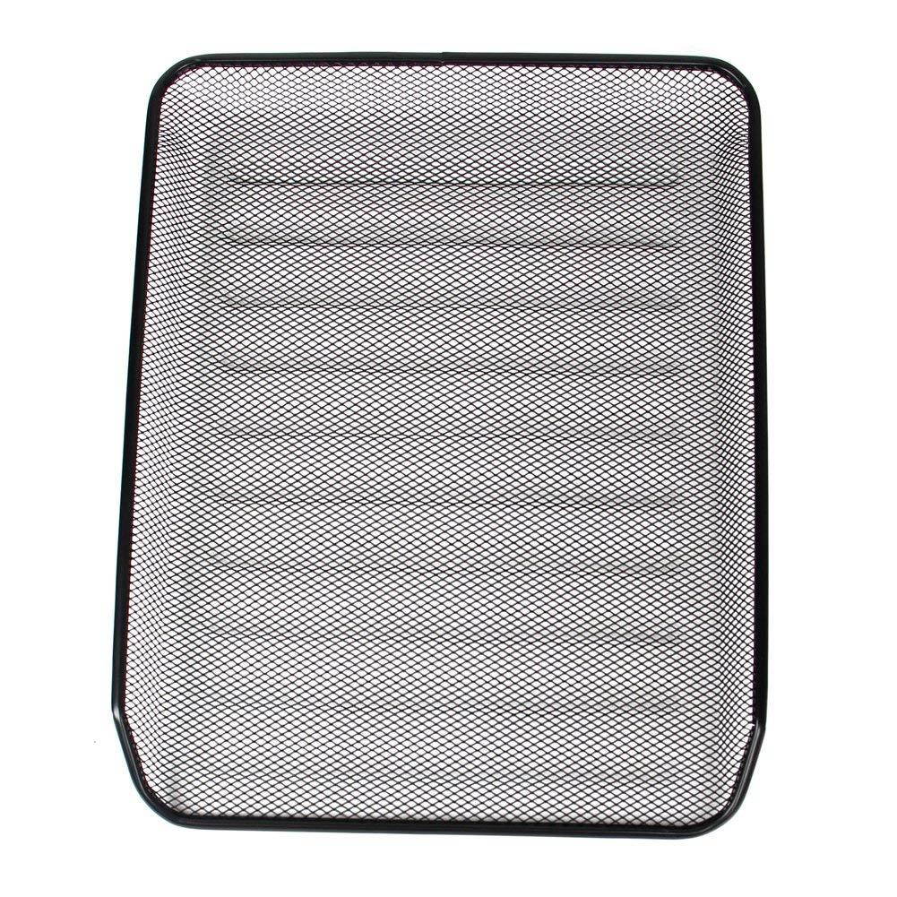 Stackable Letter Tray Desktop Organizer Metal Mesh Office Tray Desk File Organizer,4-Tiers Shelf,Black by Sun Cling