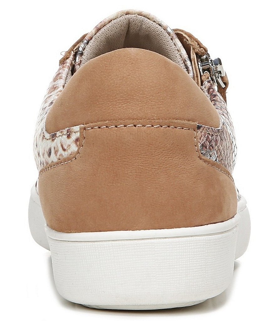 Naturalizer Macayla Snake Print Leather Lace-Up Sneakers