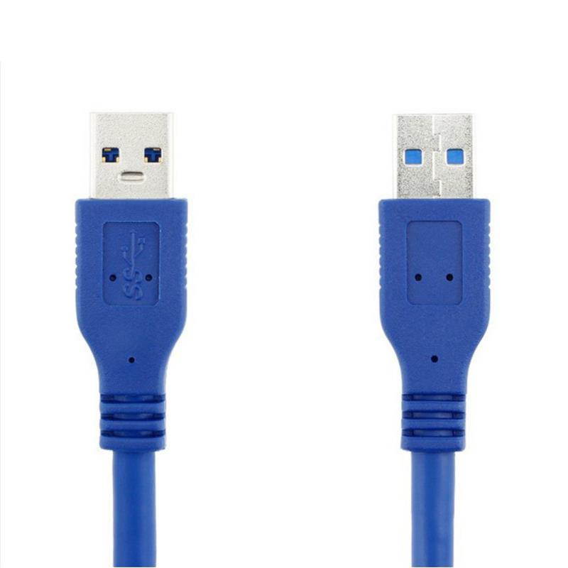 High Speed Blue USB 3.0 A type Male to Male USB Extension Cable AM TO AM  4.8Gbps Support USB 2.0 0.3M 0.6M 1M 1.5M-5M