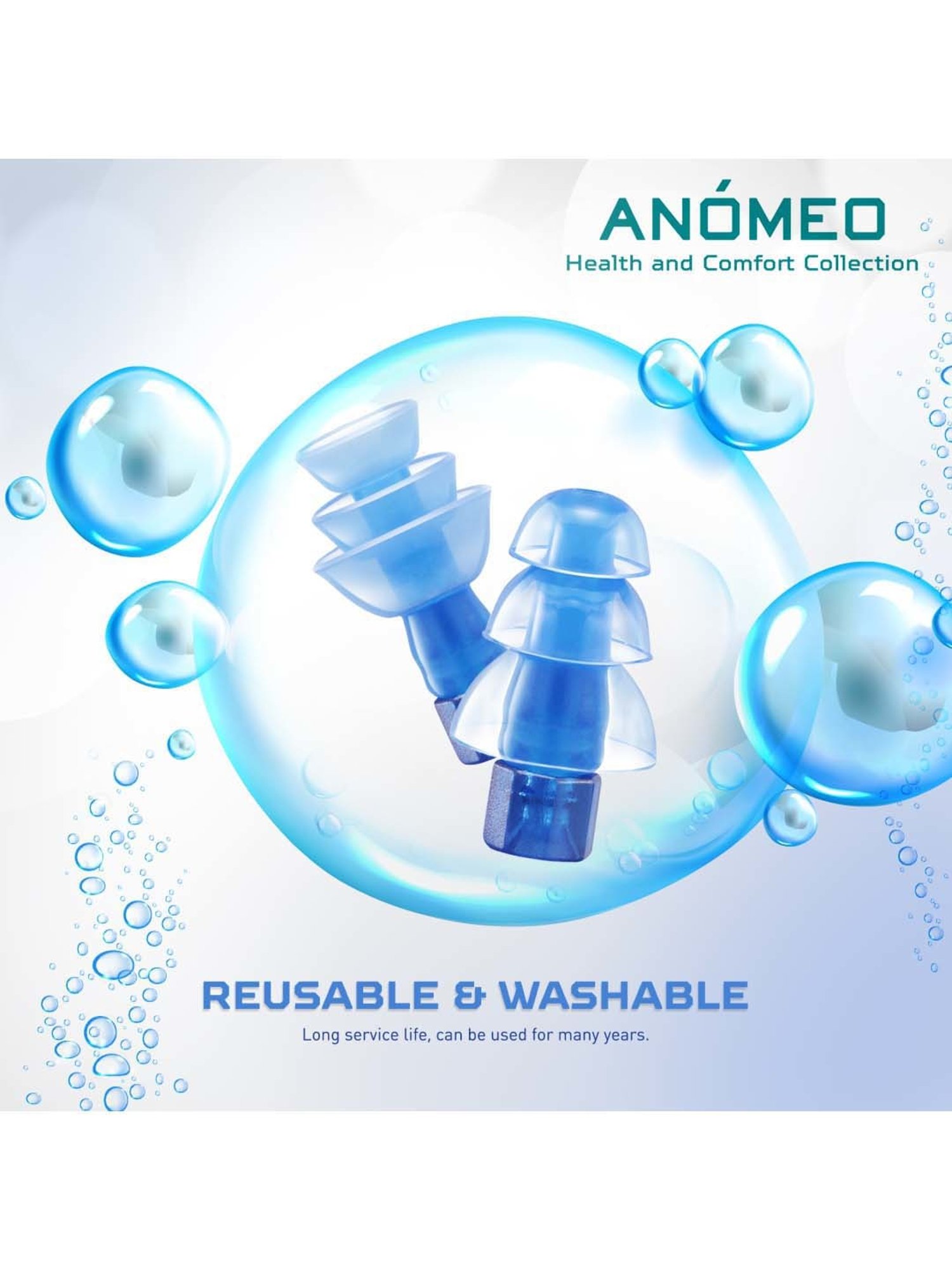 Anomeo Blue Swimming Ear Plug