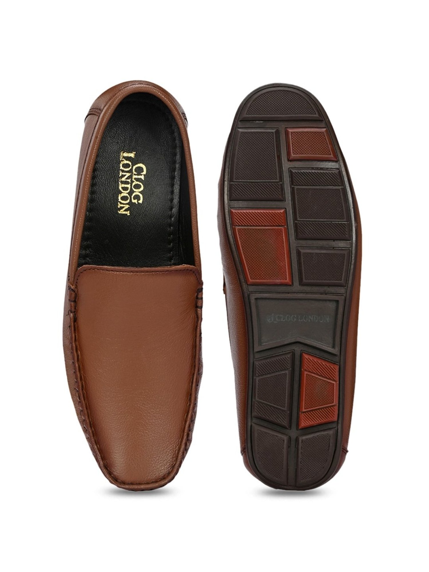 Clog London Men's Tan Casual Loafers