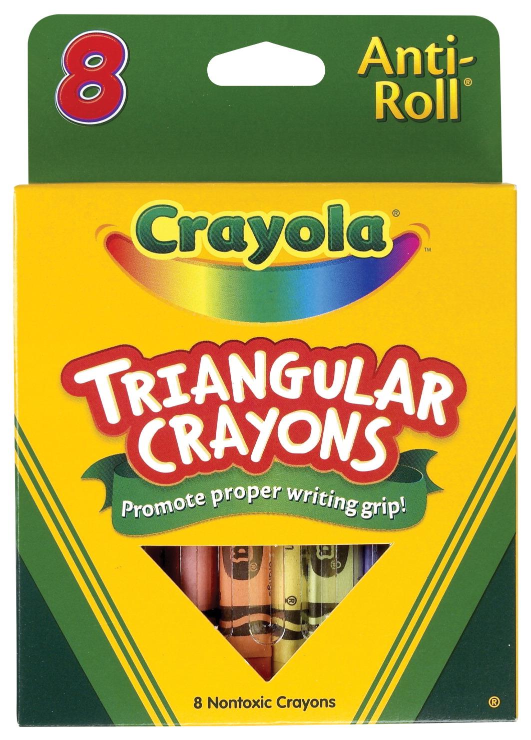 Crayola Triangular Crayons 8 Colors/Box 524008