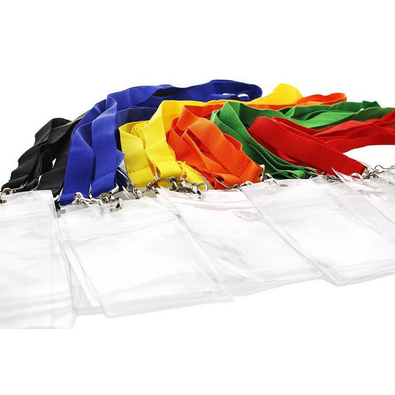 24 Pack Neck Lanyards With Waterproof Card Cases