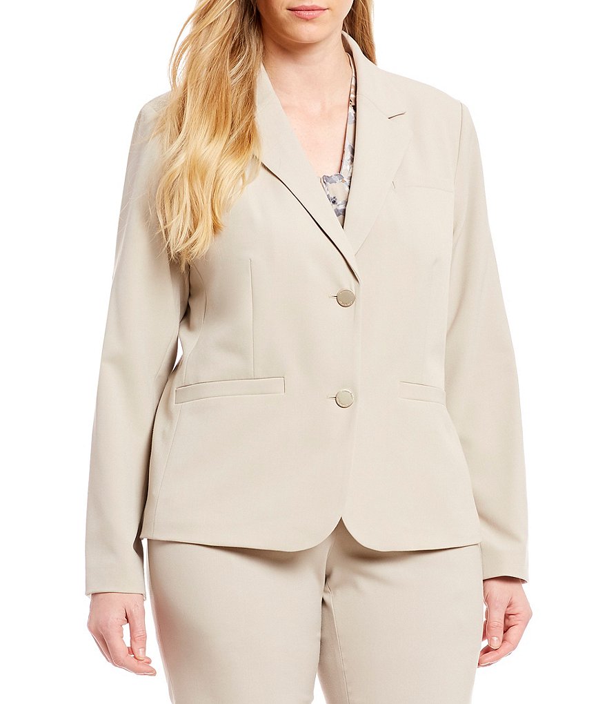 Calvin Klein Plus 2-Button Suit Jacket