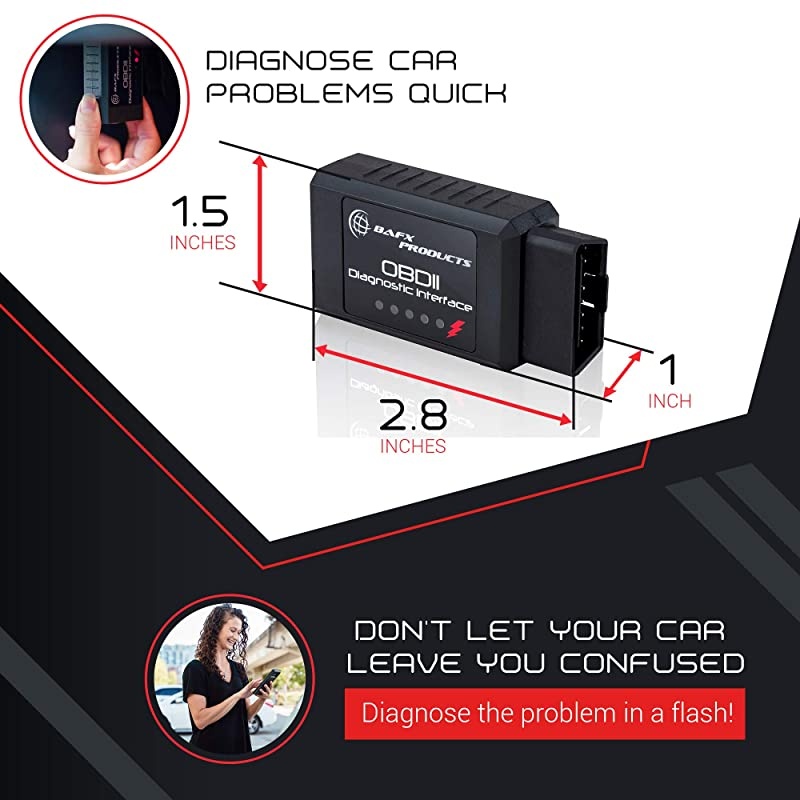 Wireless Bluetooth Obd2 Scanner Diagnostic Code Reader Scan Tool for Android Devices Only Scan Reset Clear Car Check Engine Light
