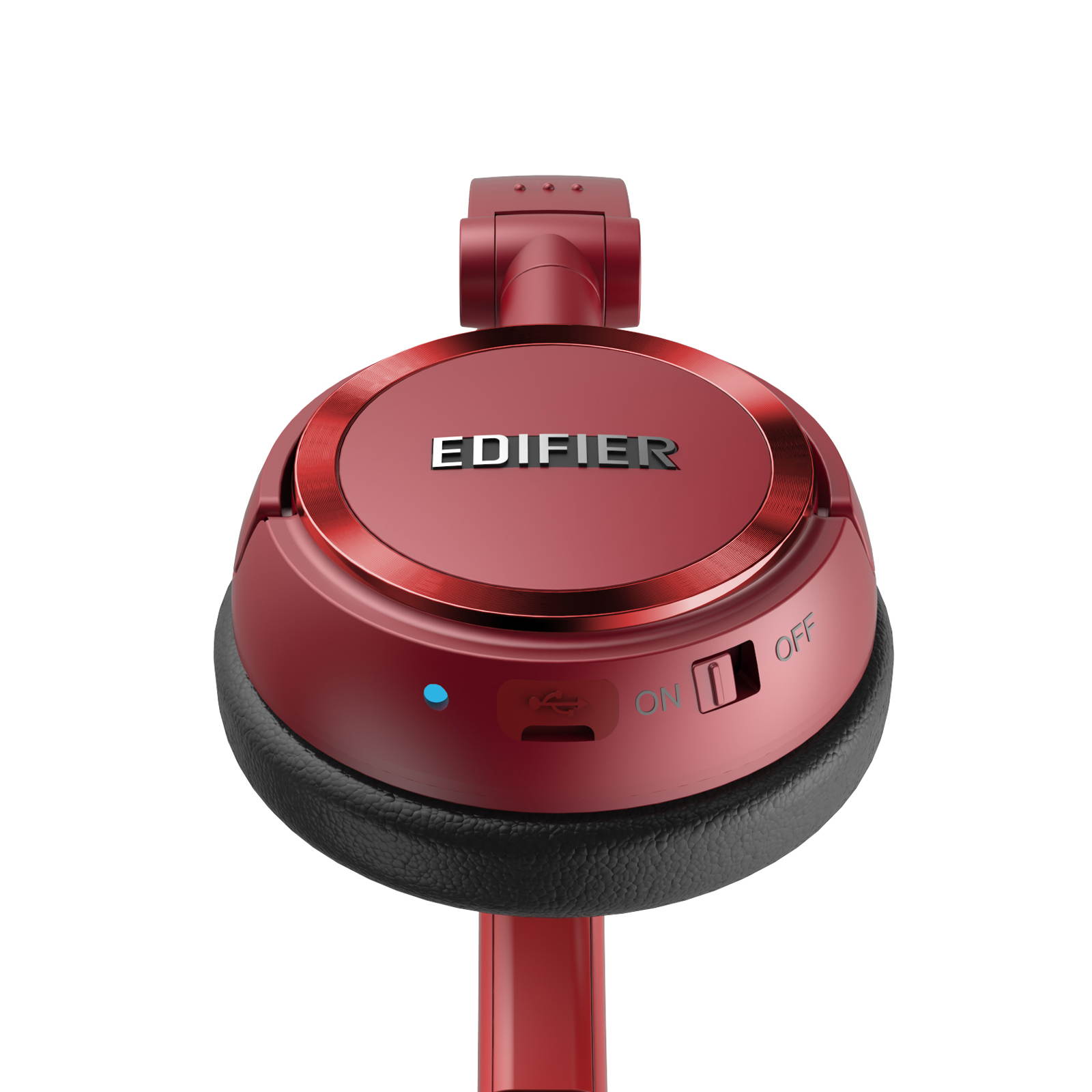 Edifier W675BT On-ear Bluetooth v4.1 Headphones Foldable with NFC Connect 40mm Drivers - Red