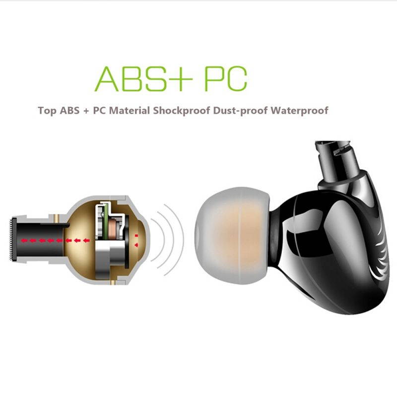 Hi Res High-quality Stereo Surround Wired Headphone , Top ABS + PC Material Shockproof Dust-proof Waterproof Bass Strengthening Noise Cancelling In-ear Headset , Strong Durable Diamond Grain Line Hand