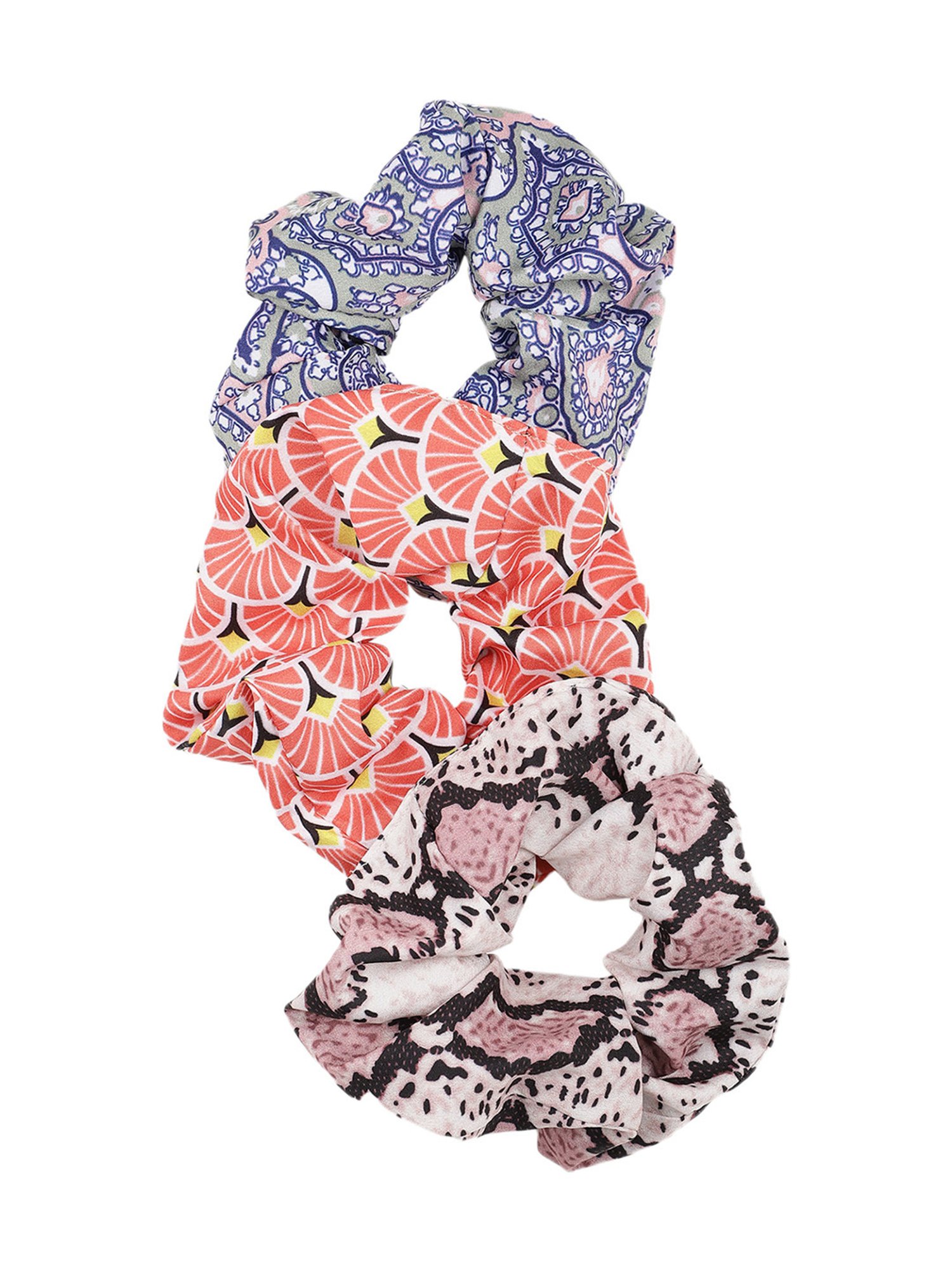 Aditi Wasan Off White Printed Head Bands Pack of 2