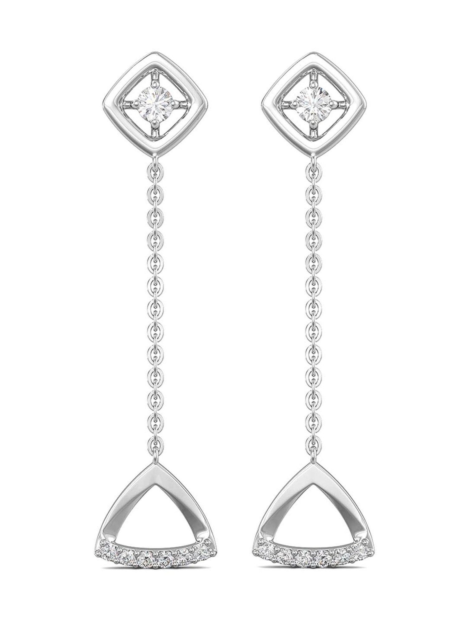 Joyalukkas 950 Platinum & Diamond Earrings for Women