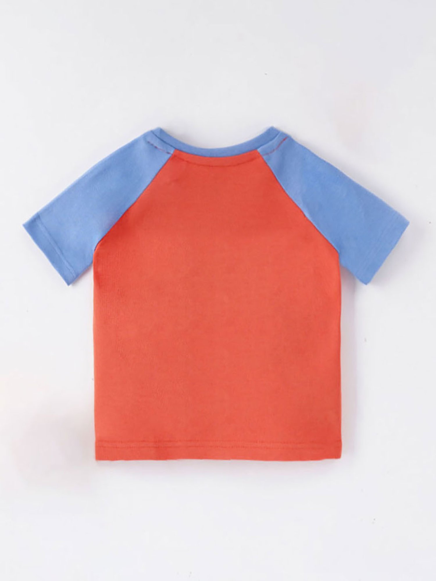 Ed-a-Mamma Baby Orange Printed T-Shirt